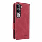 For vivo V40 Lite 5G / Y300 5G IDN Magnetic Clasp Leather Phone Case(Red) - 3