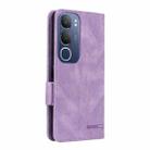 For vivo Y19s Magnetic Clasp Leather Phone Case(Purple) - 3