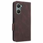 For vivo Y18 / Y03 Magnetic Clasp Leather Phone Case(Brown) - 3