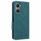 For vivo Y18 / Y03 Magnetic Clasp Leather Phone Case(Green) - 3