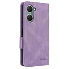 For vivo Y18 / Y03 Magnetic Clasp Leather Phone Case(Purple) - 3