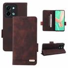 For vivo Y28 4G Magnetic Clasp Leather Phone Case(Brown) - 1