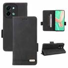 For vivo Y28 4G Magnetic Clasp Leather Phone Case(Black) - 1