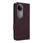 For vivo V50 5G Magnetic Clasp Leather Phone Case(Brown) - 3