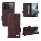 For Redmi K70 / K70 Pro Magnetic Clasp Leather Phone Case(Brown) - 1