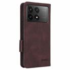 For Redmi K70 / K70 Pro Magnetic Clasp Leather Phone Case(Brown) - 3