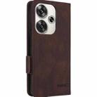 For Xiaomi Redmi Turbo 3 Magnetic Clasp Leather Phone Case(Brown) - 3