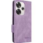 For Redmi Turbo 3 Magnetic Clasp Leather Phone Case(Purple) - 3