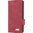 For Xiaomi Redmi Turbo 3 Magnetic Clasp Leather Phone Case(Red) - 2