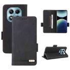 For Redmi Note 14 Pro 4G Magnetic Clasp Leather Phone Case(Black) - 1