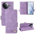 For Redmi K80 / K80 Pro Magnetic Clasp Leather Phone Case(Purple) - 1