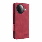 For Redmi K80 / K80 Pro Magnetic Clasp Leather Phone Case(Red) - 3