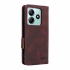For Xiaomi Poco M7 Pro 5G / Redmi Note 14 5G Magnetic Clasp Leather Phone Case(Brown) - 3