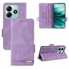 For Xiaomi Poco M7 Pro 5G / Redmi Note 14 5G Magnetic Clasp Leather Phone Case(Purple) - 1