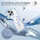 For iPhone 12 Transparent MagSafe Magnetic Phone Case(Blue) - 3