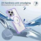 For iPhone 13 Pro Transparent MagSafe Magnetic Phone Case(Purple) - 3