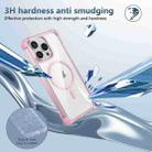 For iPhone 13 Pro Max Transparent MagSafe Magnetic Phone Case(Pink) - 3