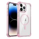 For iPhone 14 Pro Transparent MagSafe Magnetic Phone Case(Pink) - 1