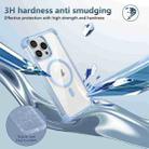 For iPhone 15 Pro Transparent MagSafe Magnetic Phone Case(Blue) - 3