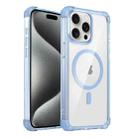 For iPhone 15 Pro Max Transparent MagSafe Magnetic Phone Case(Blue) - 1