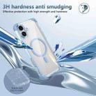 For iPhone 16 Transparent MagSafe Magnetic Phone Case(Blue) - 3