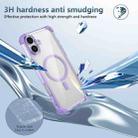 For iPhone 16 Transparent MagSafe Magnetic Phone Case(Purple) - 3
