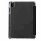 For Huawei MatePad 11.5S Clear Acrylic 3-Fold Leather Tablet Case(Black) - 3