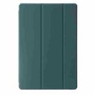 For Huawei MatePad 11.5S Clear Acrylic 3-Fold Leather Tablet Case(Dark Green) - 2