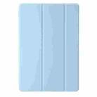 For Huawei MatePad 11.5S Clear Acrylic 3-Fold Leather Tablet Case(Ice Blue) - 2