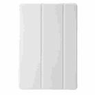 For Huawei MatePad 11.5S Clear Acrylic 3-Fold Leather Tablet Case(White) - 2