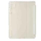 For Huawei MatePad 11.5S Clear Acrylic 3-Fold Leather Tablet Case(White) - 3