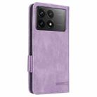For Xiaomi Poco F6 Pro Magnetic Clasp Leather Phone Case(Purple) - 3