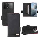 For Xiaomi Poco F6 Pro Magnetic Clasp Leather Phone Case(Black) - 1