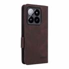 For Xiaomi 14T Pro Magnetic Clasp Leather Phone Case(Brown) - 3