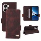For Xiaomi Poco X7 Pro 5G / Redmi Turbo 4 Magnetic Clasp Leather Phone Case(Brown) - 1