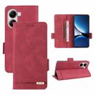 For Xiaomi Poco X7 Pro 5G / Redmi Turbo 4 Magnetic Clasp Leather Phone Case(Red) - 1