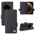 For Xiaomi 15 Ultra Magnetic Clasp Leather Phone Case(Black) - 1
