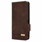 For Fujitsu Arrows F-52E We2 Magnetic Clasp Leather Phone Case(Brown) - 2