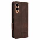 For Fujitsu Arrows F-52E We2 Magnetic Clasp Leather Phone Case(Brown) - 3