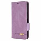 For Fujitsu Arrows F-52E We2 Plus Magnetic Clasp Leather Phone Case(Purple) - 2