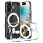 For iPhone 16 Plus MagSafe Clear Acrylic PC Hybrid TPU Phone Case(Transparent) - 1