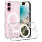 For iPhone 16 MagSafe Clear Acrylic PC Hybrid TPU Phone Case(Transparent) - 1