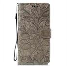 For vivo S17 Lace Flower Embossing Flip Leather Phone Case(Grey) - 3