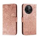 For vivo S18E Lace Flower Embossing Flip Leather Phone Case(Rose Gold) - 1
