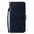 For vivo Y35M+ Lace Flower Embossing Flip Leather Phone Case(Dark Blue) - 3