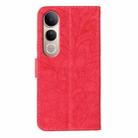 For vivo V50 Lite 5G Lace Flower Embossing Flip Leather Phone Case(Red) - 3