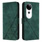 For vivo S19 Pro Crossbody 3D Embossed Flip Leather Phone Case(Green) - 2