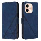 For vivo Y28 4G Crossbody 3D Embossed Flip Leather Phone Case(Blue) - 2