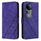 For vivo S20 Pro Crossbody 3D Embossed Flip Leather Phone Case(Purple) - 2