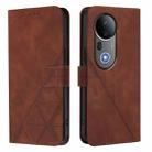 For vivo S20 Pro Crossbody 3D Embossed Flip Leather Phone Case(Brown) - 2